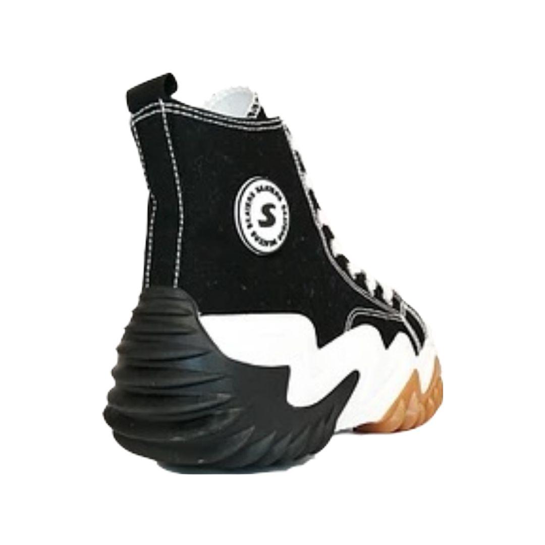 Zapatilla Skaters Mujer Negro 767-9011-2