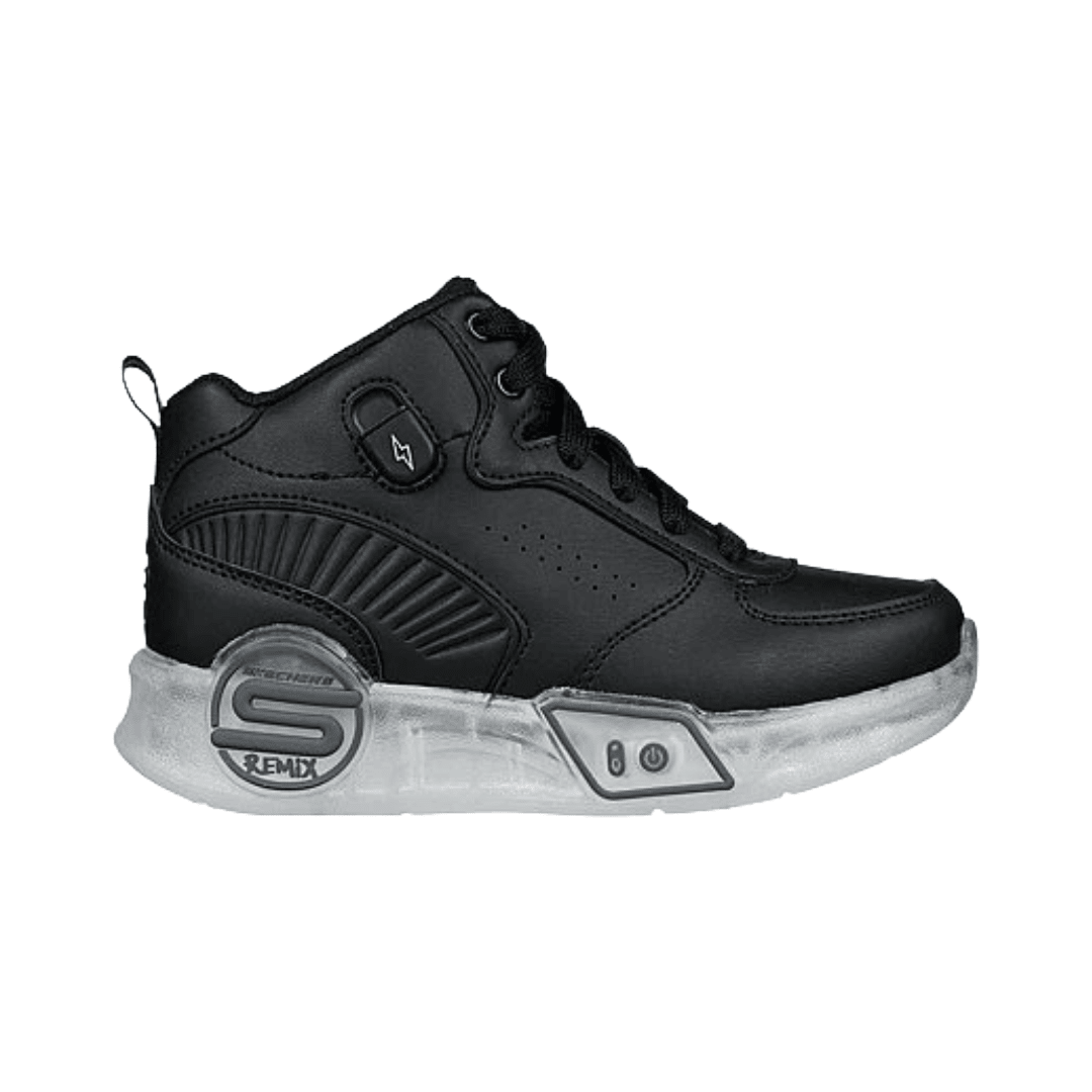ZAPATILLAS URBANAS SKECHERS LIGTHS REMIX INFANTIL 400620L-BLK-0