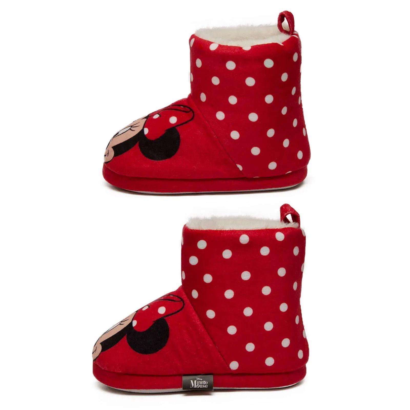 Pantufla Bota Niña Minnie Rojo Disney TBC 620880REG-1