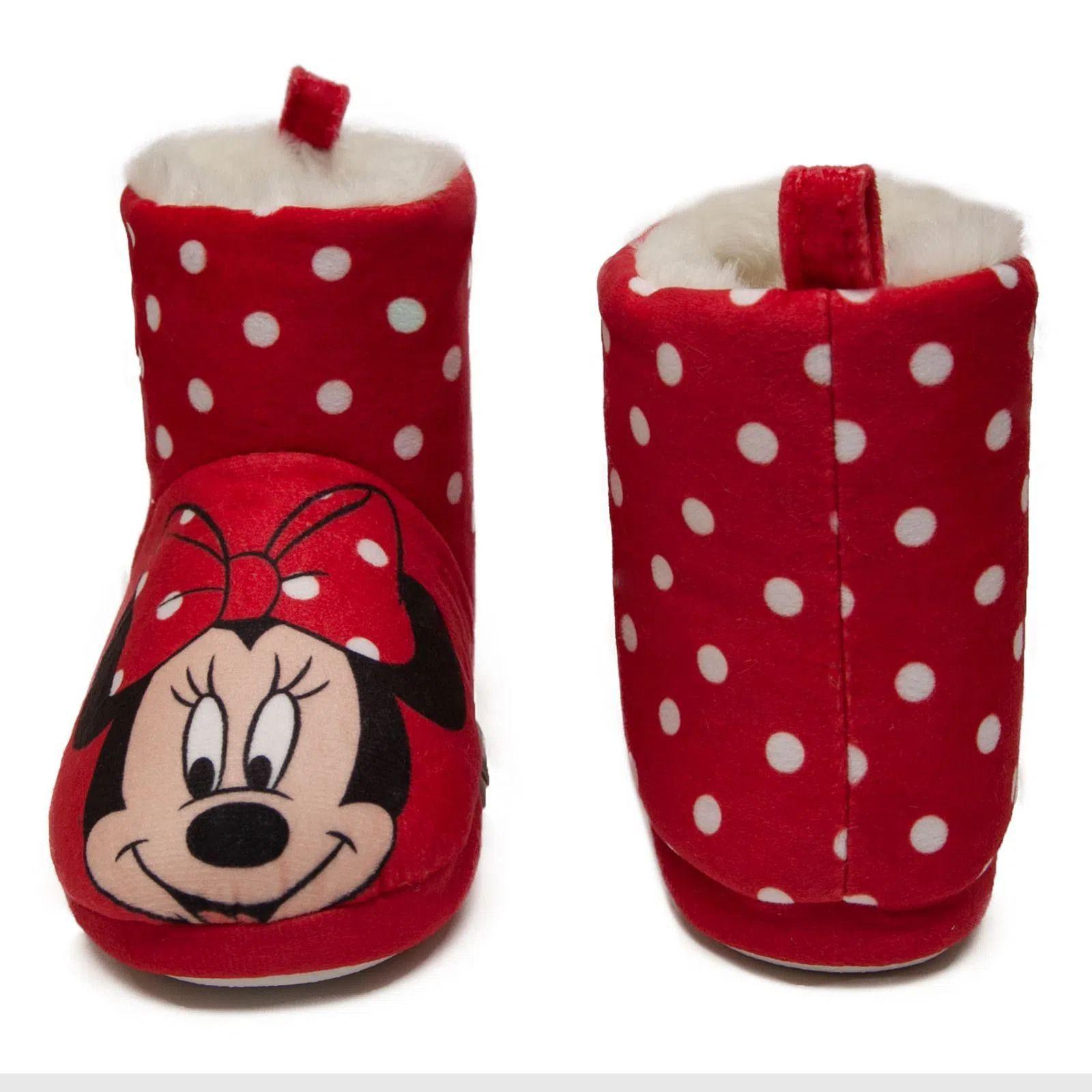 Pantufla Bota Niña Minnie Rojo Disney TBC 620880REG-2