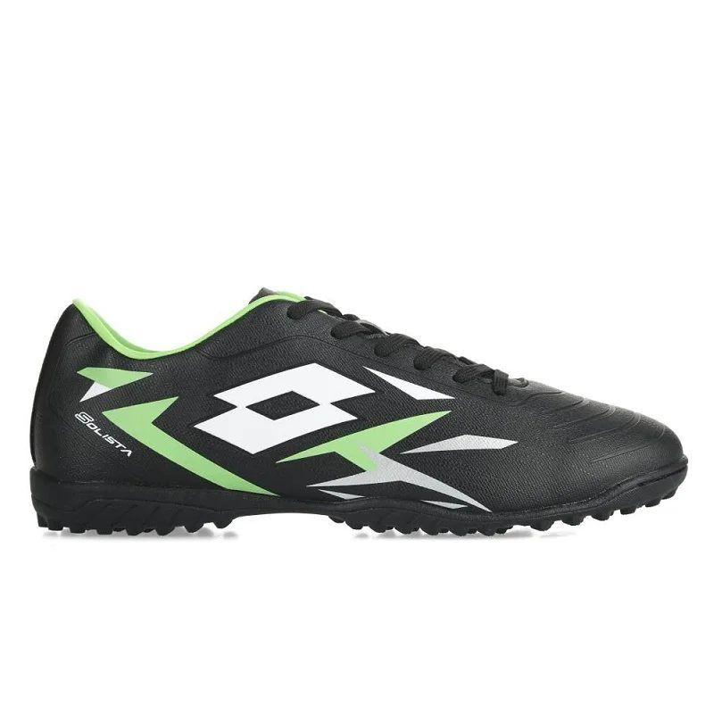 Zapatillas Baby Fútbol Lotto Solista IV Negro Verde Adulto J0450-0