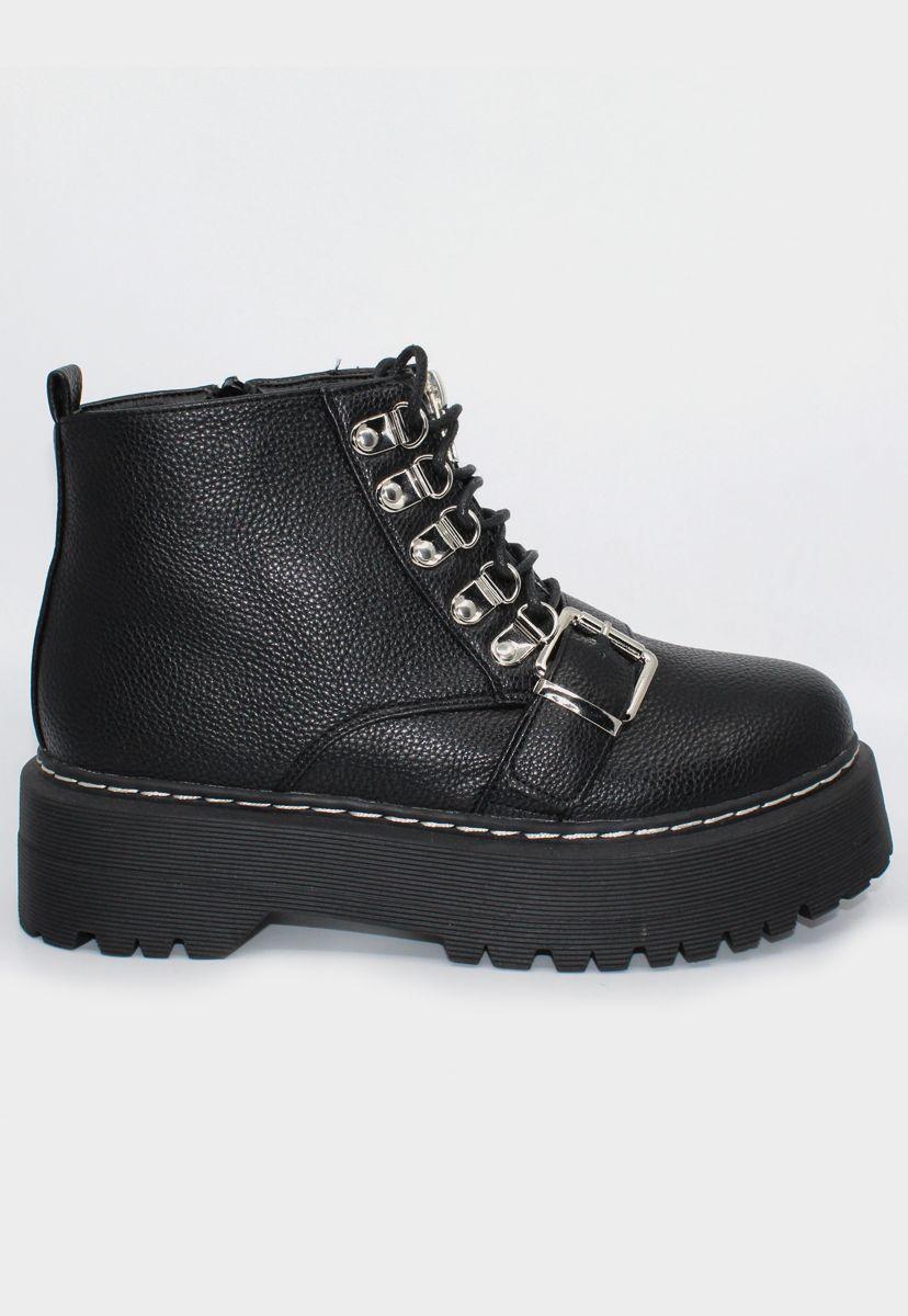 Botín Stylo BORCEGO MALVINA BLACK KX194636BK-1