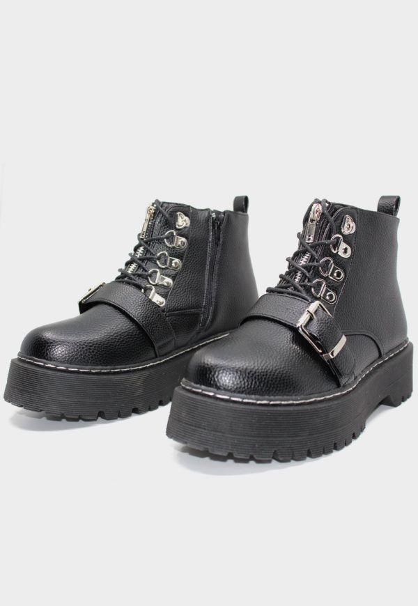 Botín Stylo BORCEGO MALVINA BLACK KX194636BK-3