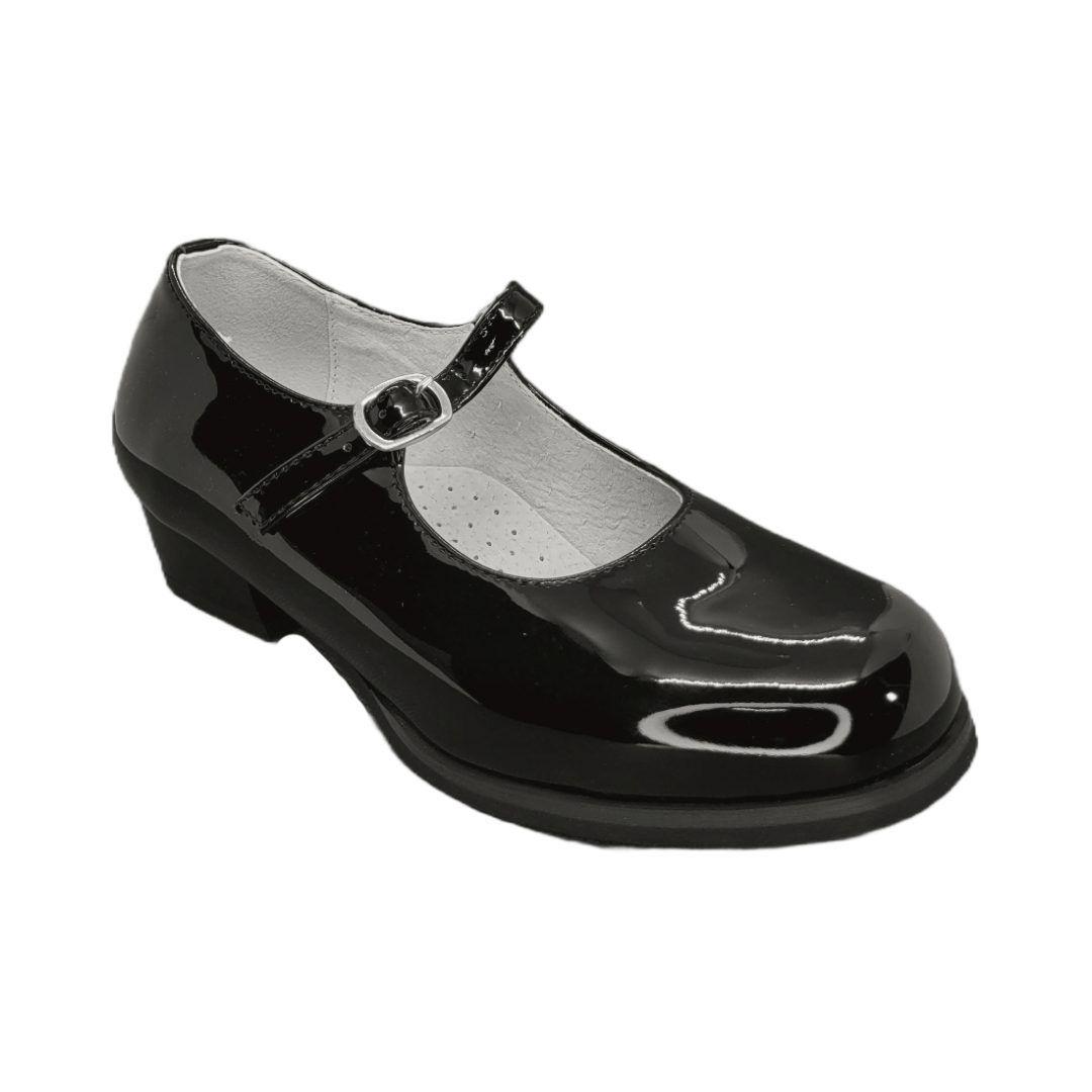 ZAPATOS ALQUIMIA DE CUECA NEGRO CHAROL 3073-0