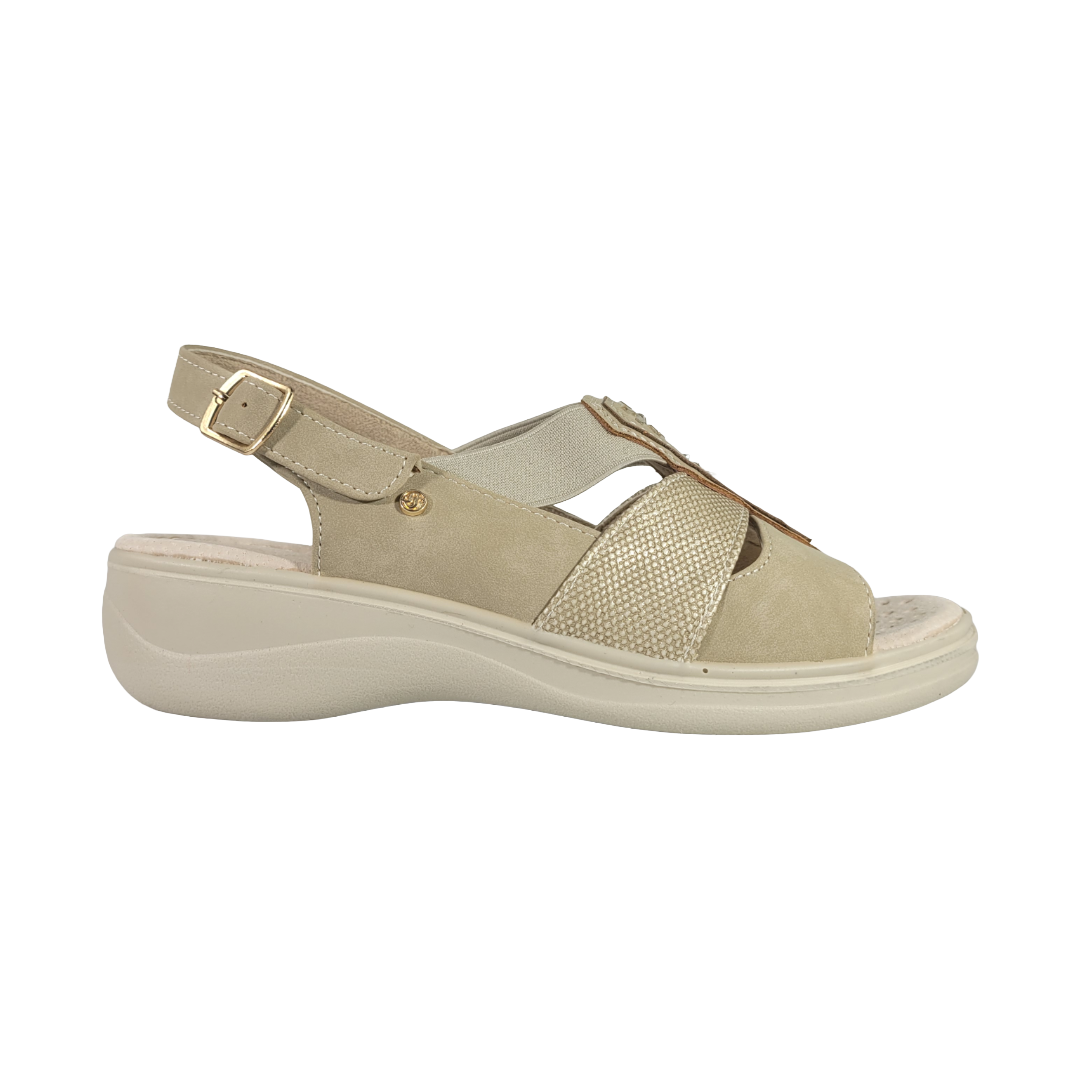 SANDALIAS PASSER BEIGE MUJER | 020-0