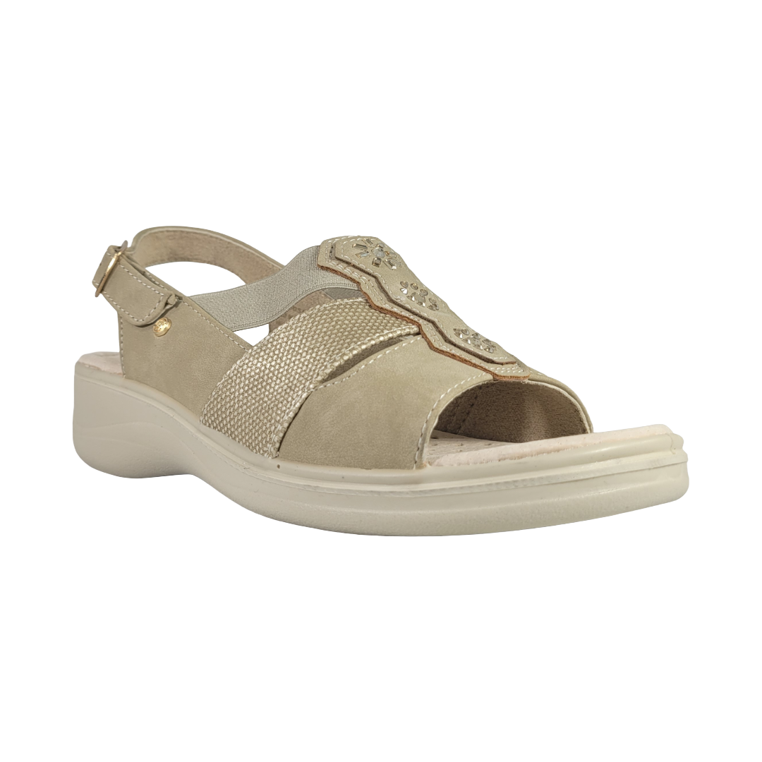 SANDALIAS PASSER BEIGE MUJER | 020-1