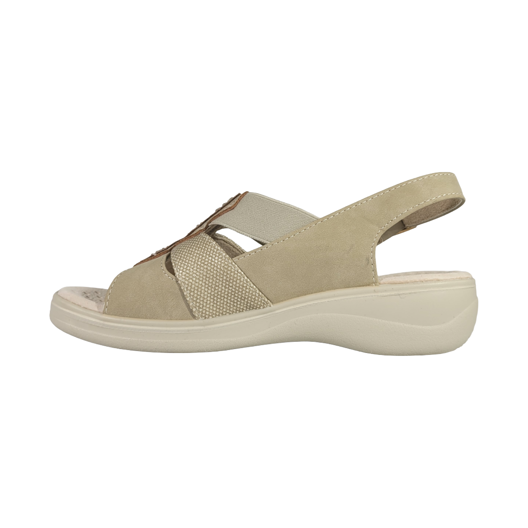 SANDALIAS PASSER BEIGE MUJER | 020-3