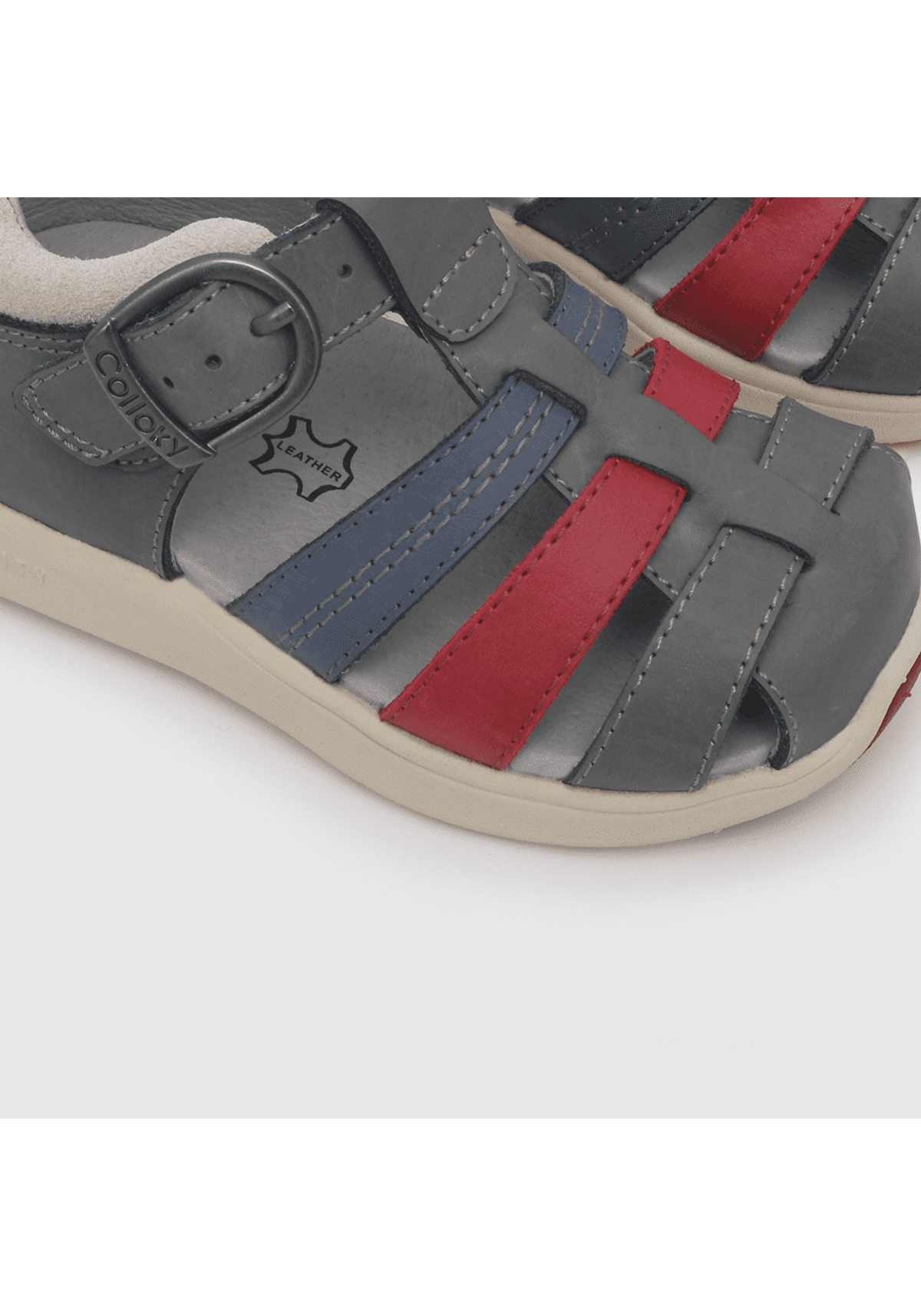 SANDALIAS COLLOKY CERRADA GRIS | 337701-2