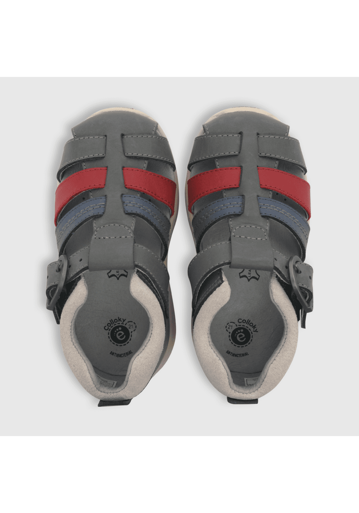 SANDALIAS COLLOKY CERRADA GRIS | 337701-3