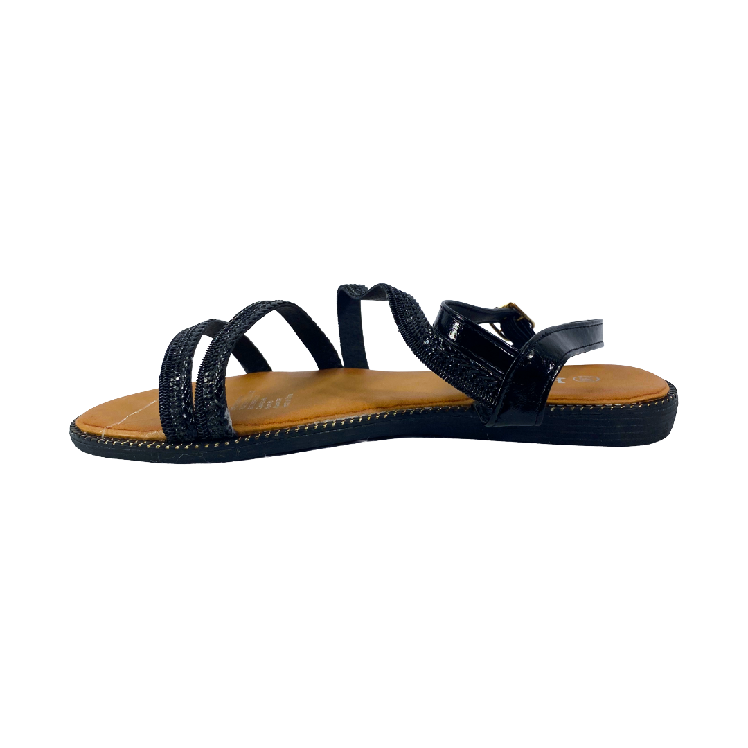 SANDALIAS HUALUNAOTE NEGRO MUJER | R1905-3