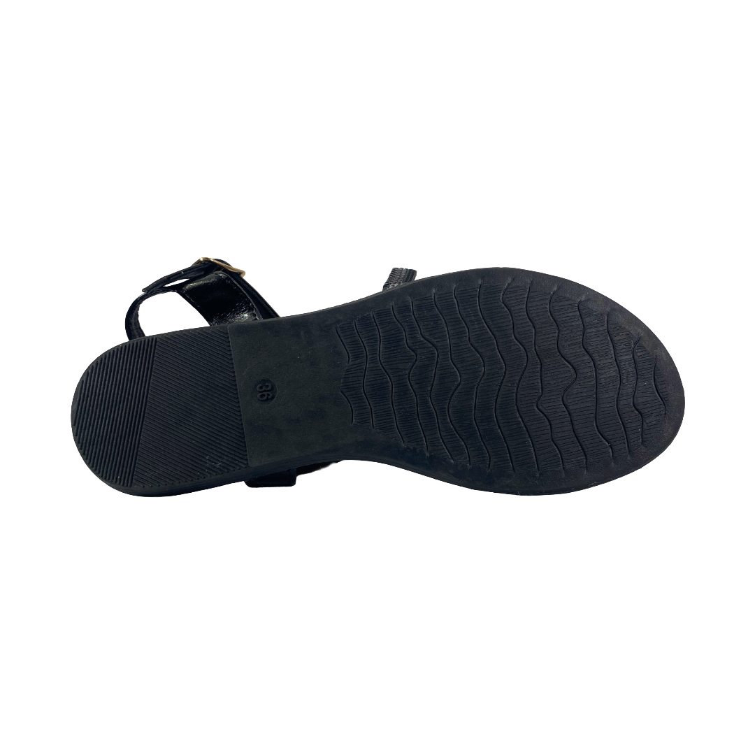 SANDALIAS HUALUNAOTE NEGRO MUJER | R1905-4
