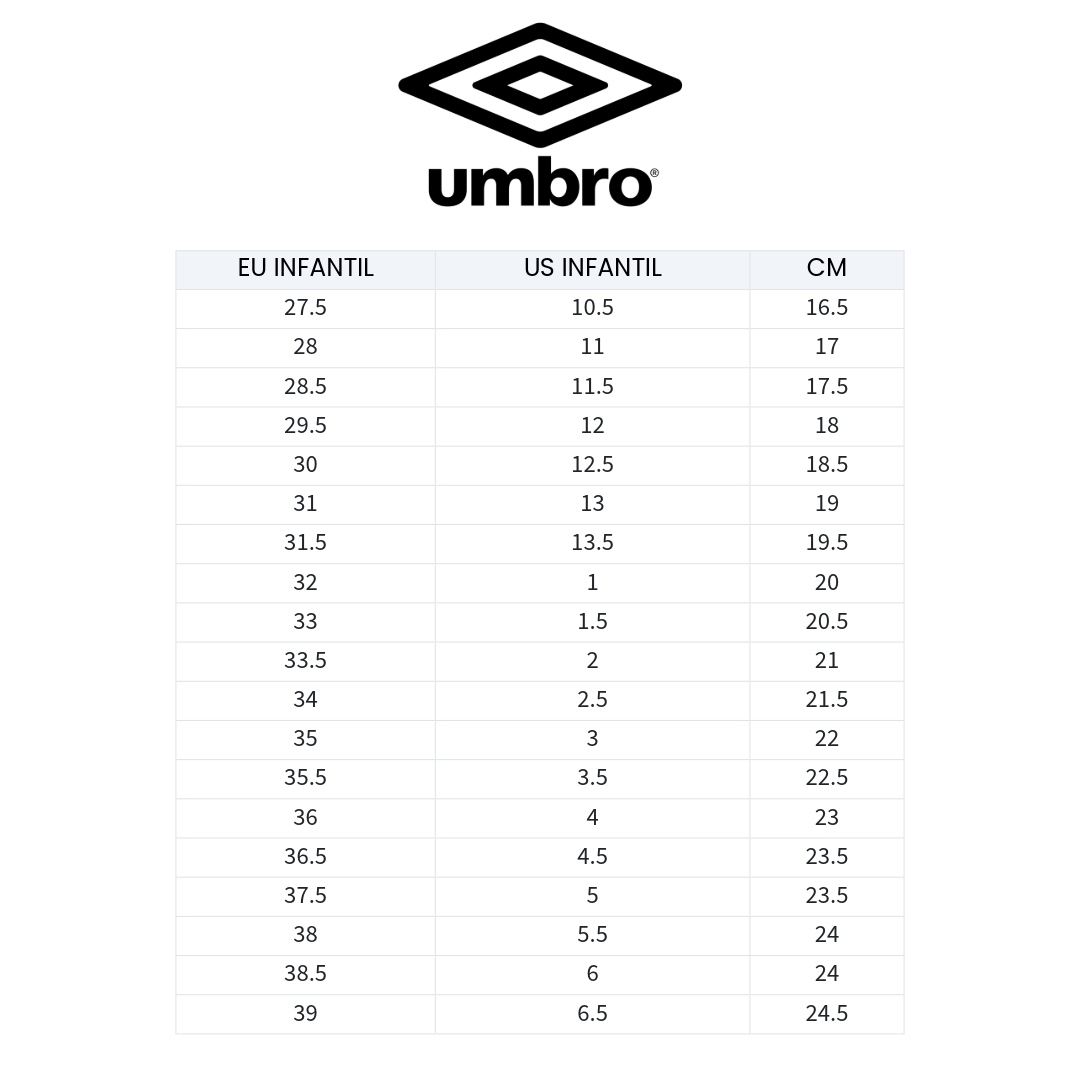 ZAPATILLAS DE BABYFÚTBOL UMBRO FORZA II TF JUVENIL | 82226U-090-5