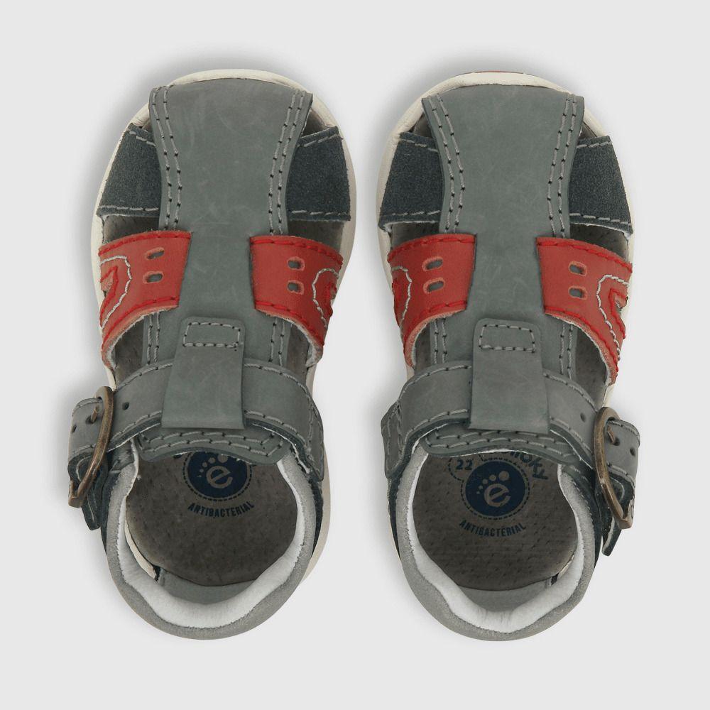 Sandalia Colloky de niño franciscana gris (21 a 27) 430501-3