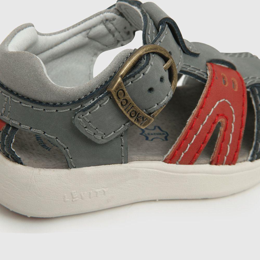 Sandalia Colloky de niño franciscana gris (21 a 27) 430501-4