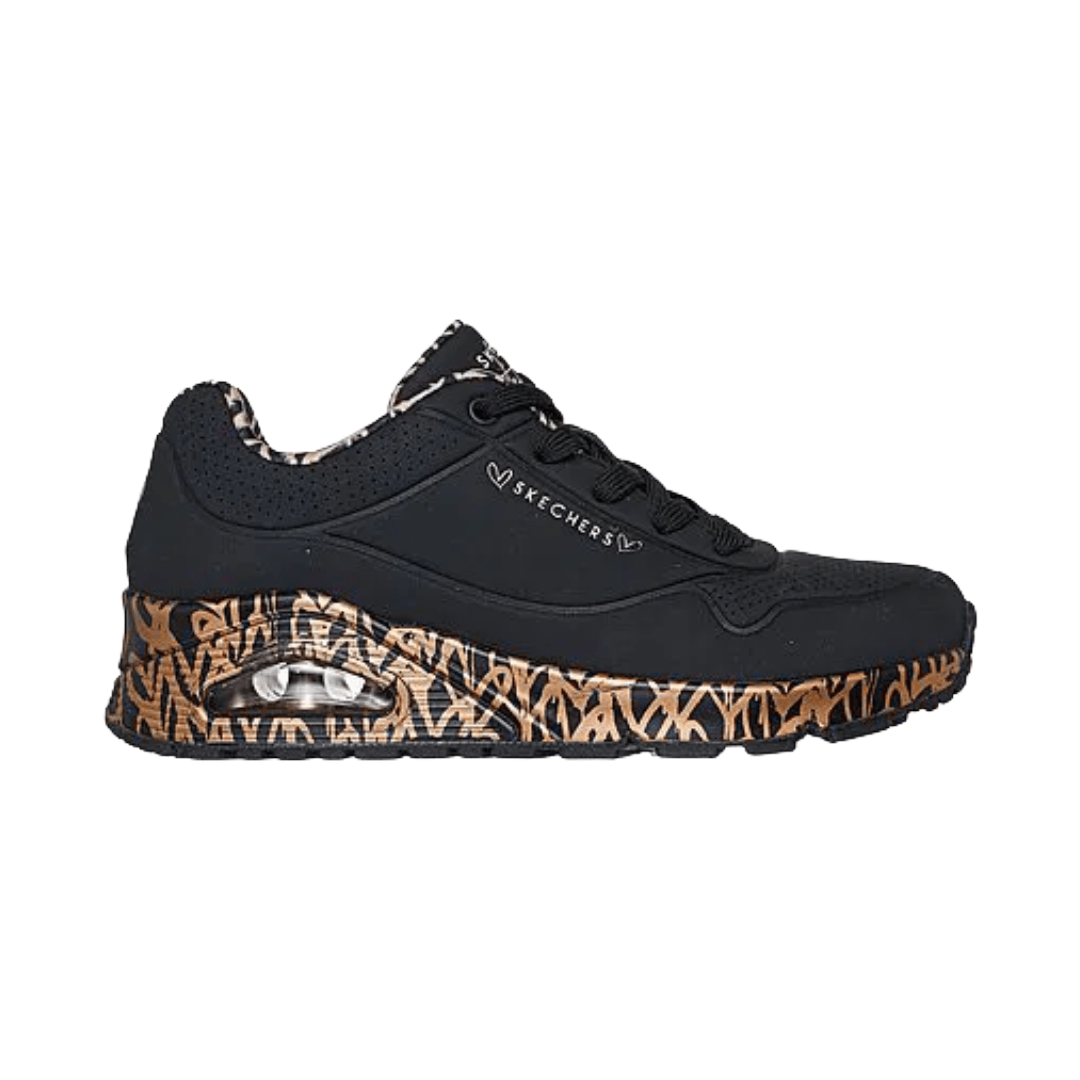ZAPATILLAS URBANAS SKECHERS UNO LOVING MUJER 155506-BKRG-0