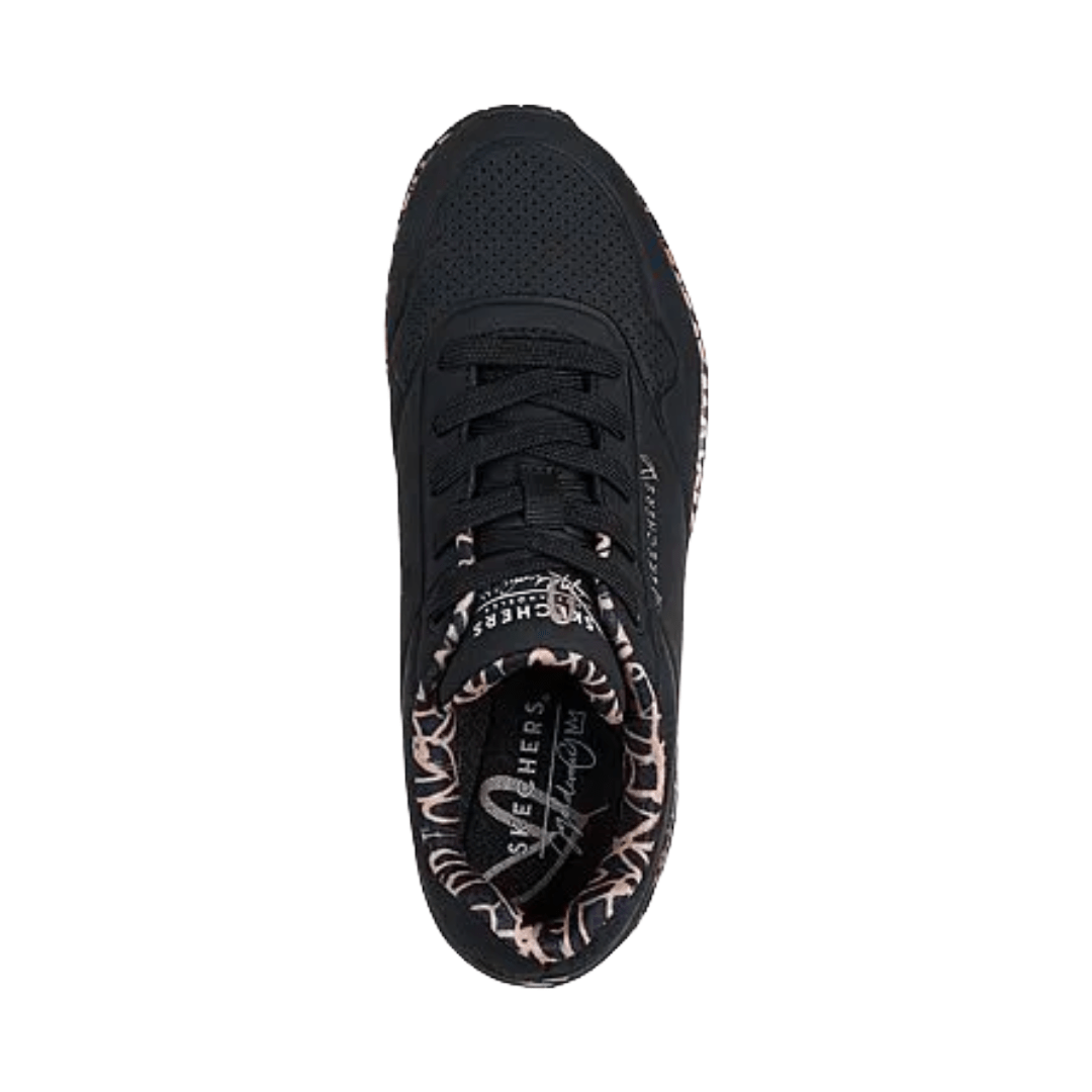 ZAPATILLAS URBANAS SKECHERS UNO LOVING MUJER 155506-BKRG-1