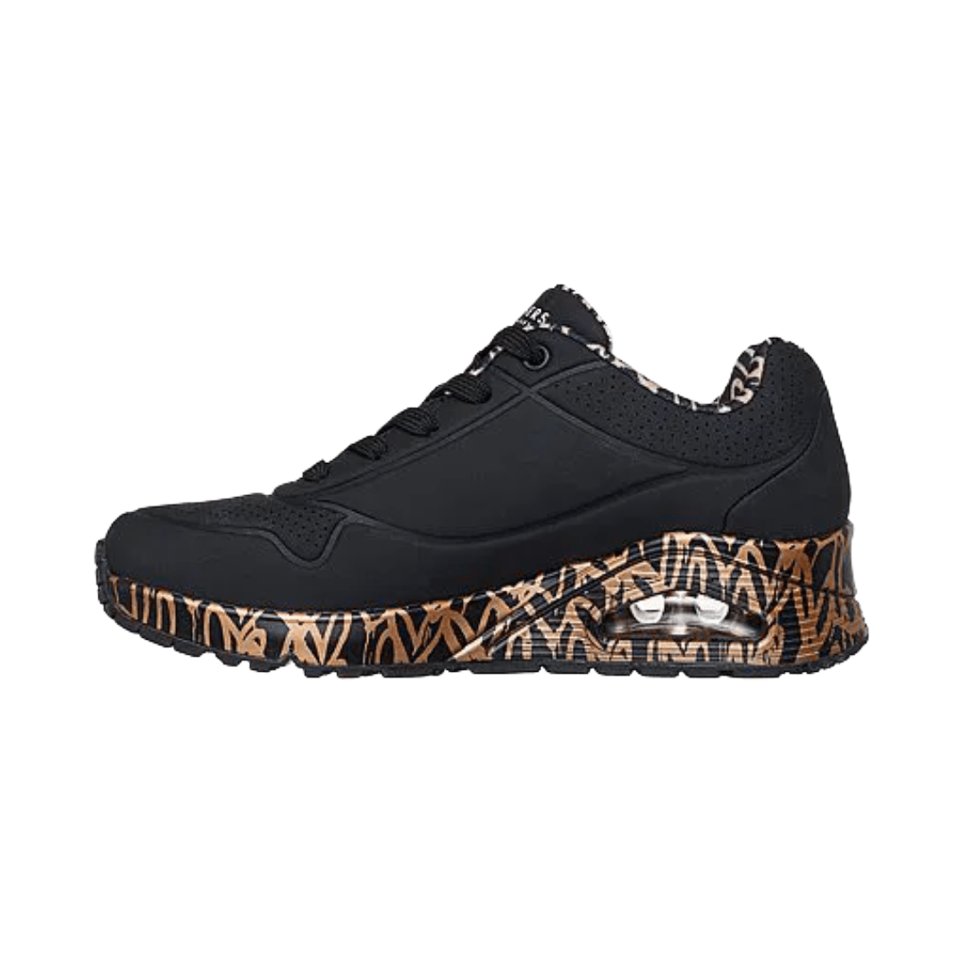 ZAPATILLAS URBANAS SKECHERS UNO LOVING MUJER 155506-BKRG-3