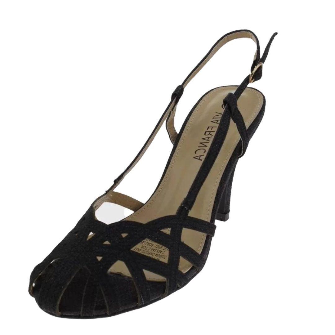 SANDALIAS VIA FRANCA DE FIESTA NEGRO 5G8235-2