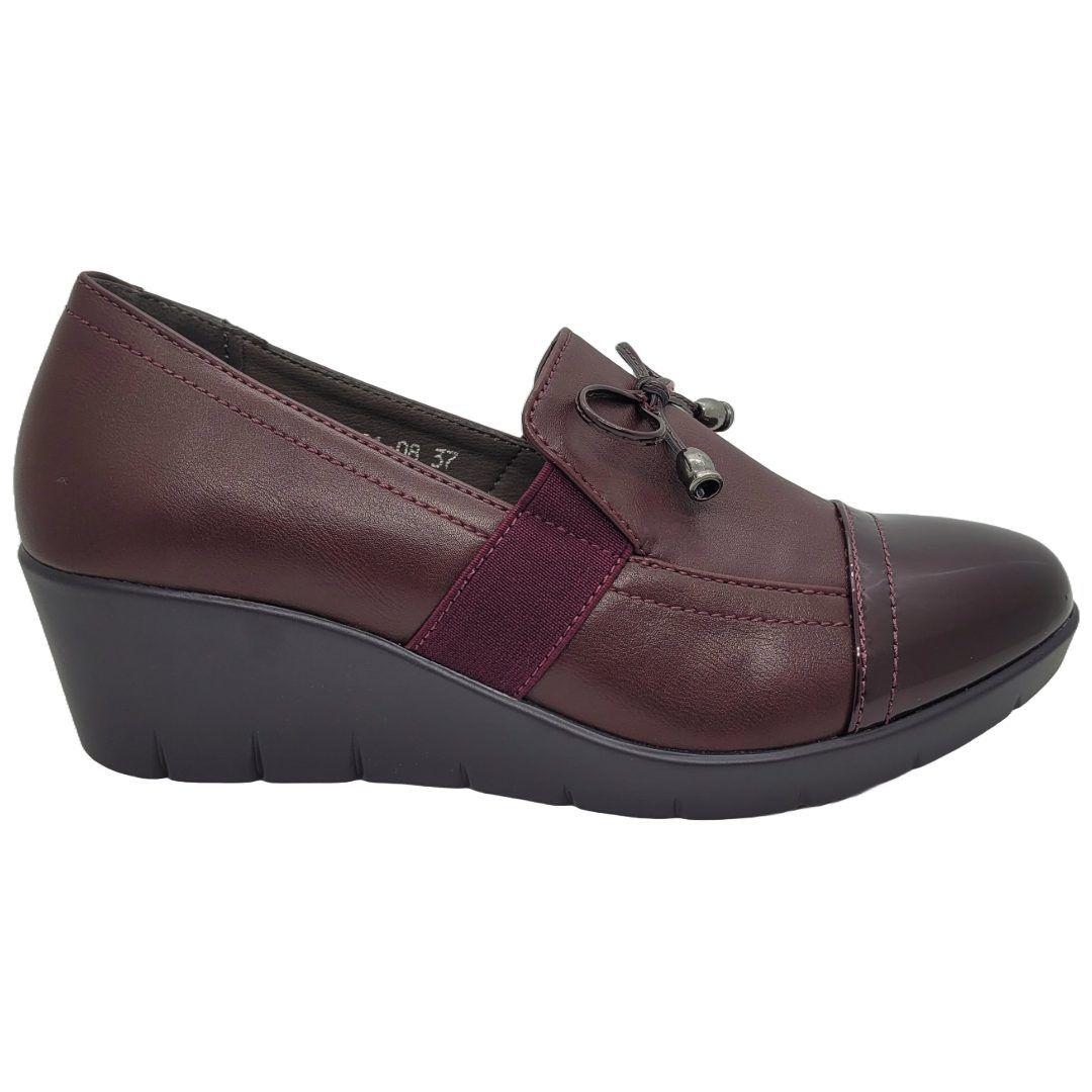 MOCASINES HUALUNAOTE CON PLATAFORMA BURDEO A07181-1-0