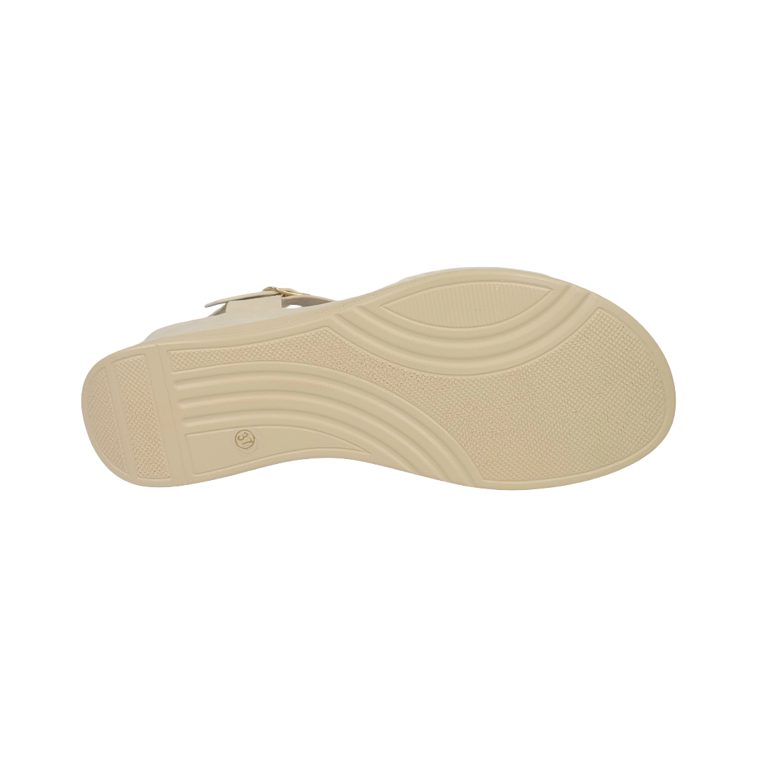 SANDALIAS BY PASS BEIGE MUJER Y9654-3A-4