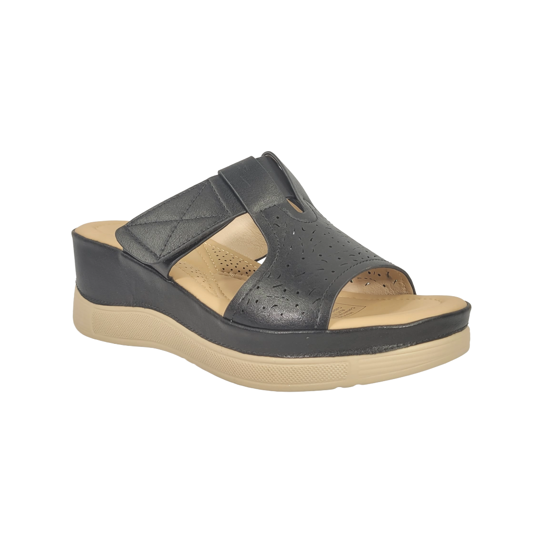 SANDALIAS BY PASS NEGRO MUJER Y3610-1A-2