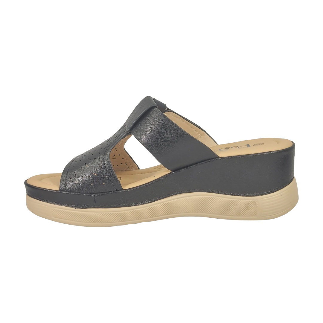 SANDALIAS BY PASS NEGRO MUJER Y3610-1A-3