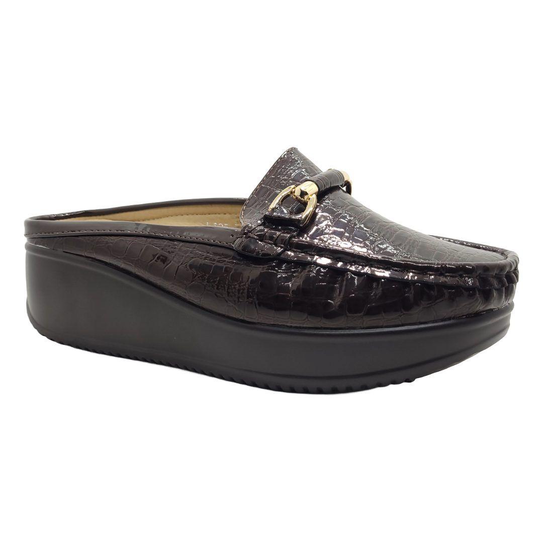ZAPATOS DE DESCANSO ABIERTOS HUALUNAOTE BROWN | H-125-2