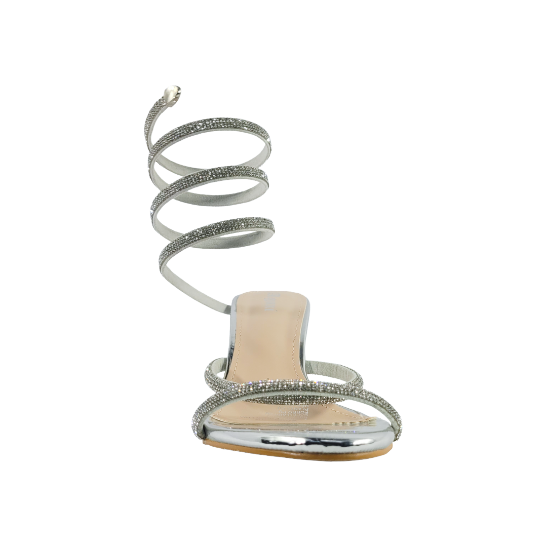 SANDALIAS DE FIESTA AGUXI PLATEADO MUJER | 2098-2