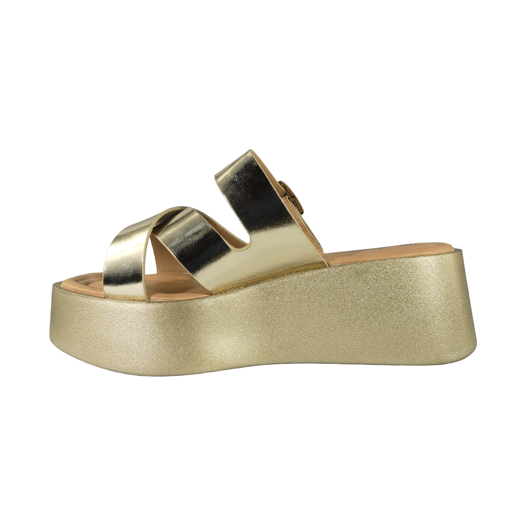 SANDALIAS J-RUN DORADO MUJER | G562F2-3