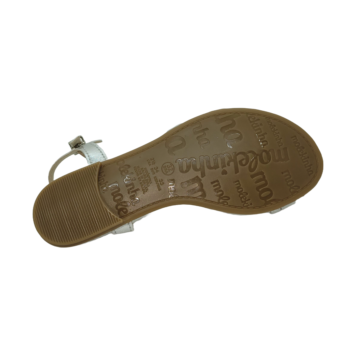 SANDALIAS MOLEKINHA NIÑAS SILVER 2157.1094.14710-41-3