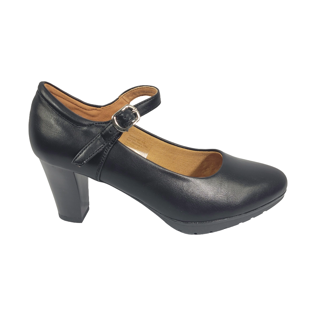 ZAPATOS DE CUECA HUALUNAOTE NEGRO MUJER A0817-2