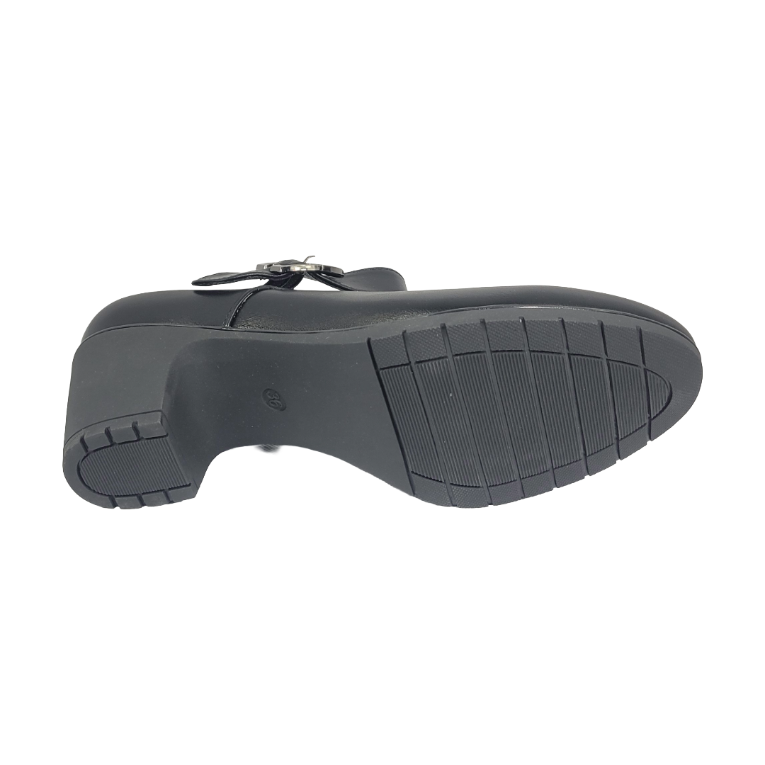 ZAPATOS DE CUECA HUALUNAOTE NEGRO MUJER A0817-3