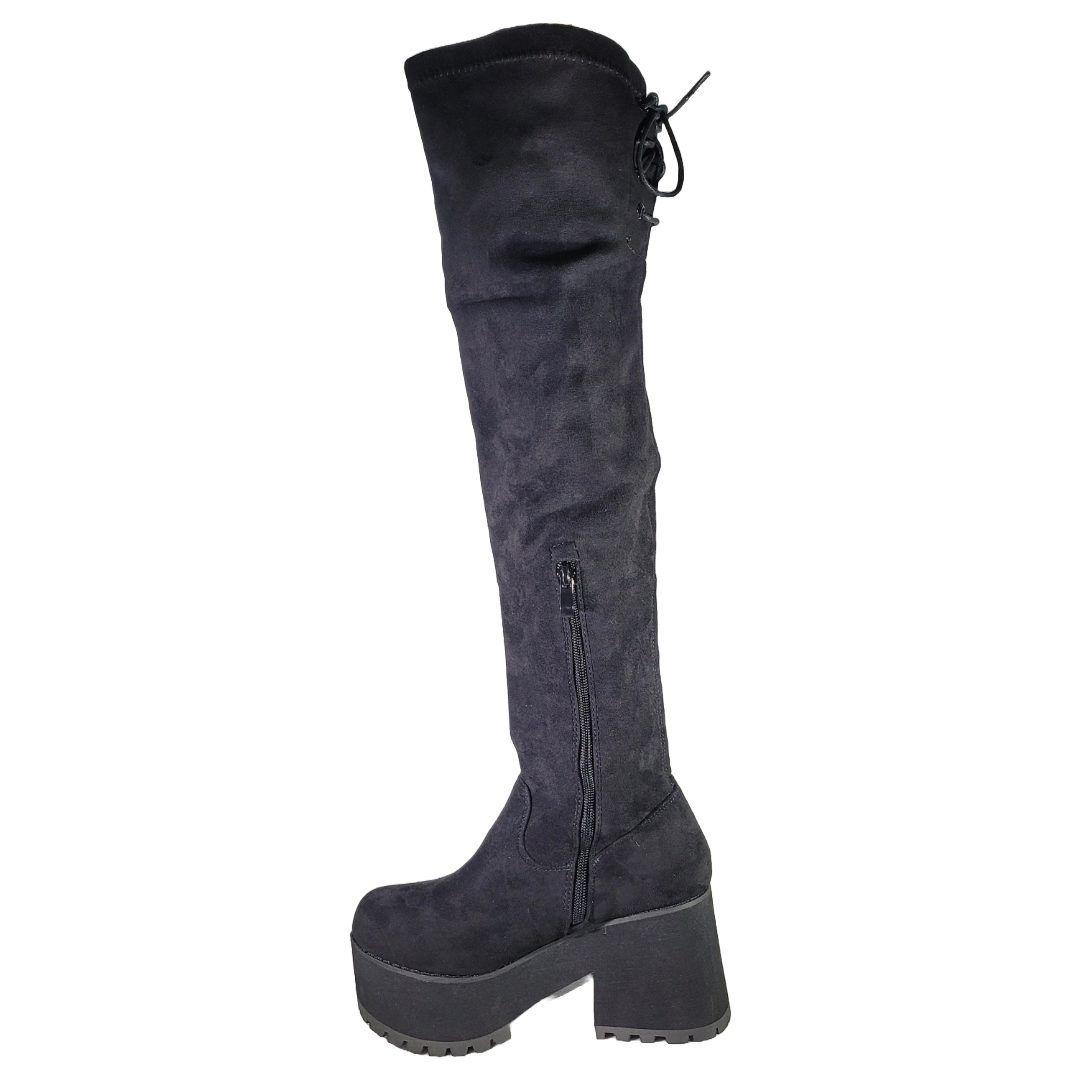 BOTAS BOTELI GAMUZA NEGRO | R71-1