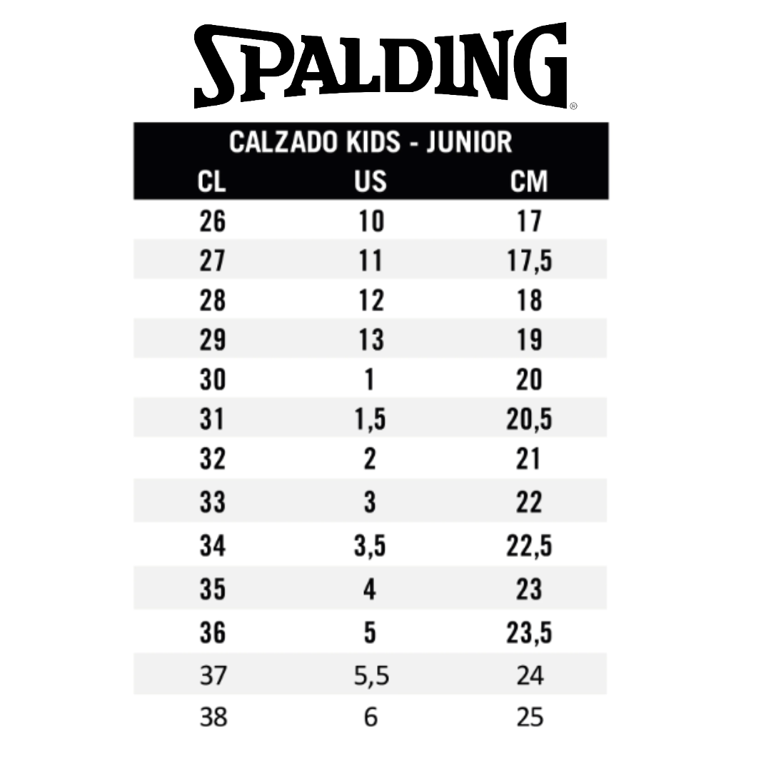 ZAPATILLAS BABY FUTBOL SAPALDING GOAL JUVENIL SPCFUTN018-5