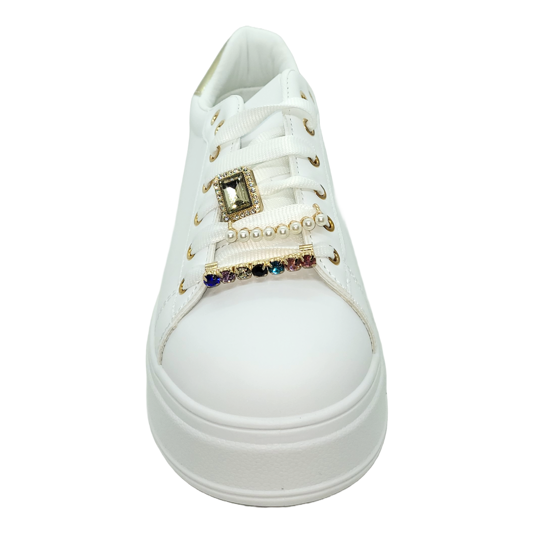 ZAPATILLAS WEIDE BLANCO/DORADO | ZW03-2