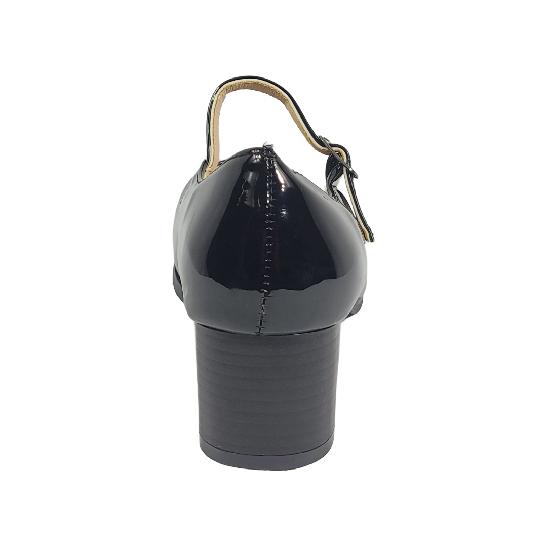 ZAPATOS DE CUECA MD NEGRO CHAROL MUJER 5R03-1A-3