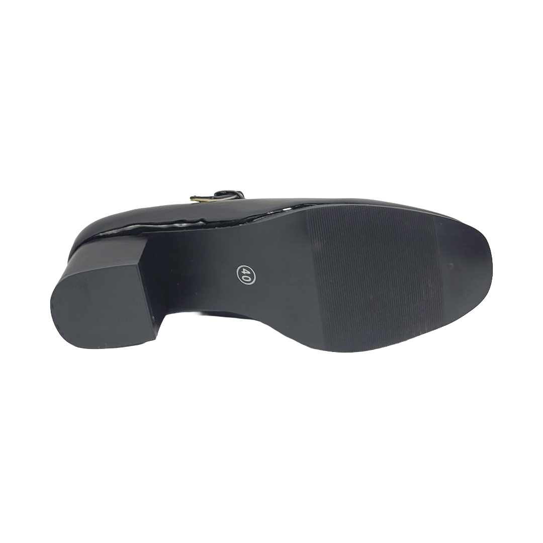 ZAPATOS DE CUECA MD NEGRO CHAROL MUJER 5R03-1A-4