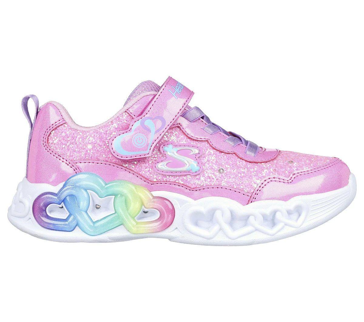 Zapatillas Skechers Infinite Heart Lights Fresh Love Niñas 303752L-PKLP-1