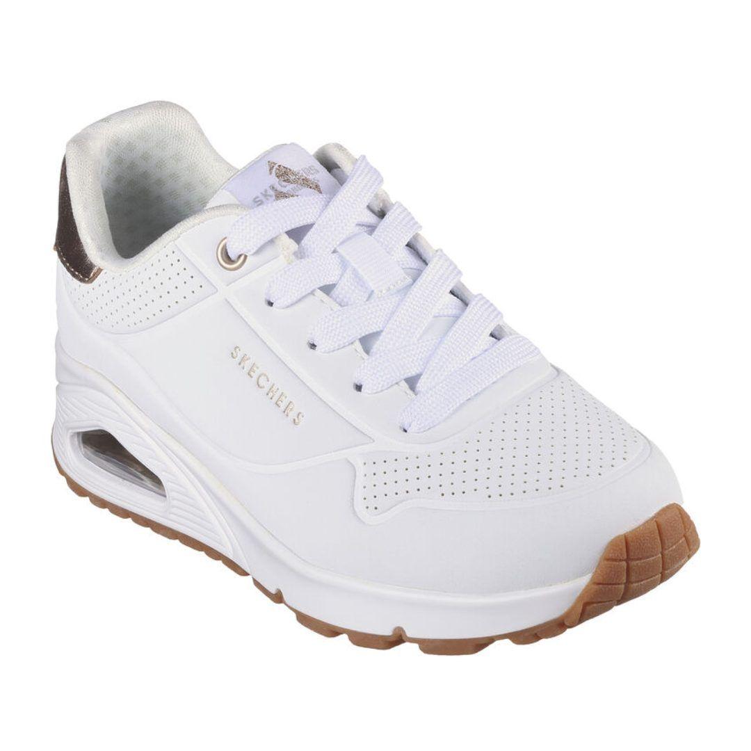 ZAPATILLAS SKECHERS UNO GEN1 SHIMMER AWAY NIÑAS 310545L-WHT-0