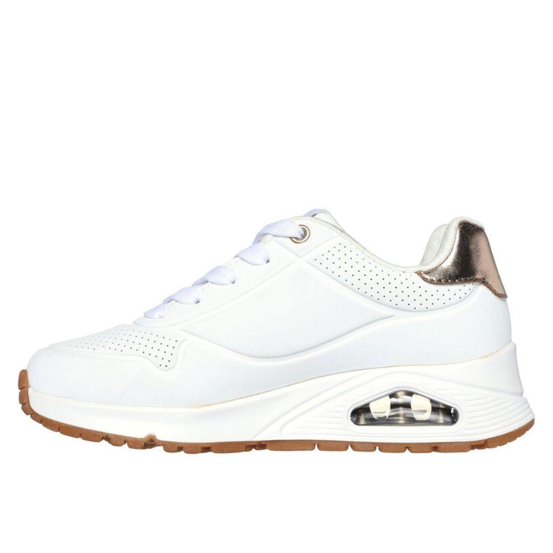ZAPATILLAS SKECHERS UNO GEN1 SHIMMER AWAY NIÑAS 310545L-WHT-3