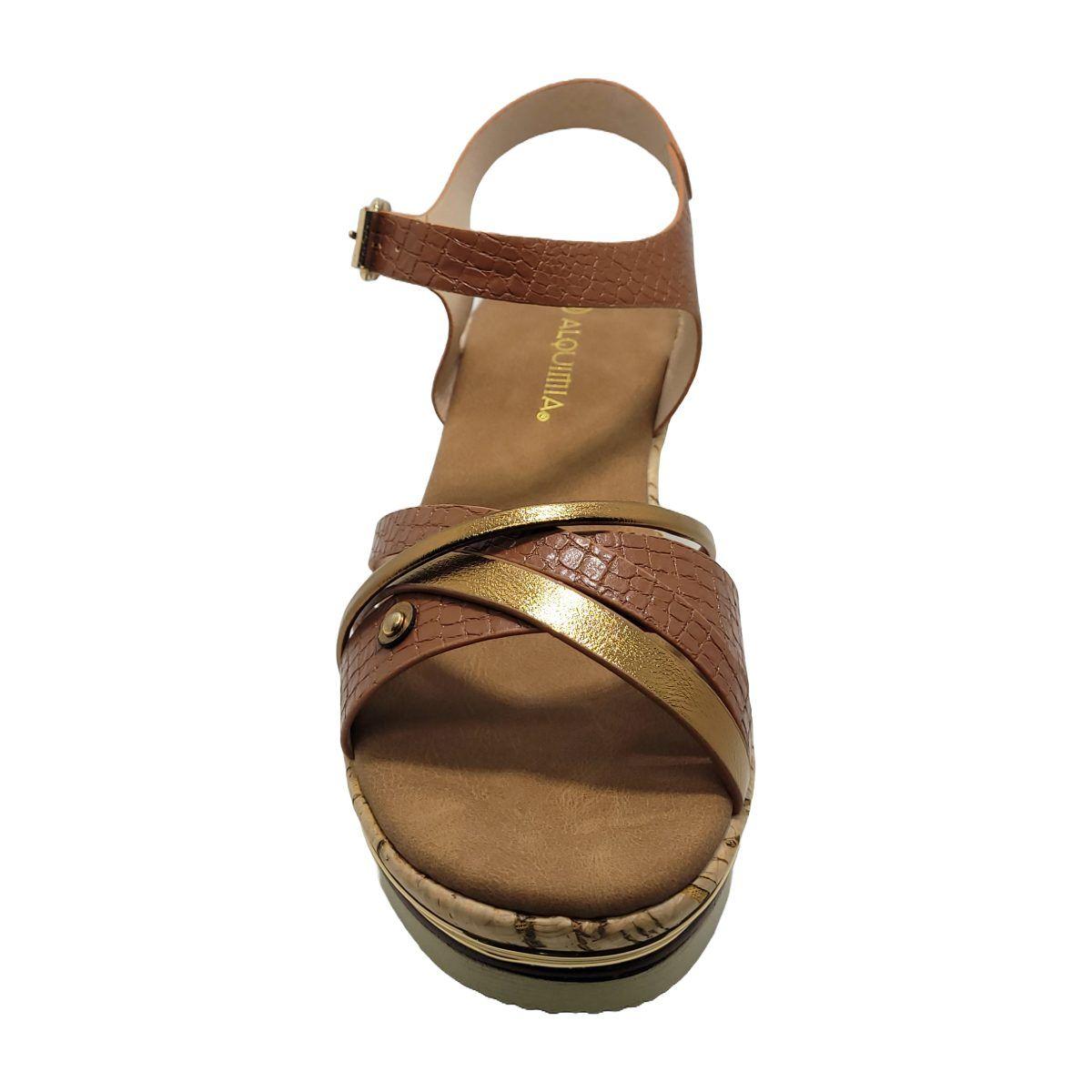 SANDALIAS DE FIESTA ALQUIMIA CARAMELO 3519-3