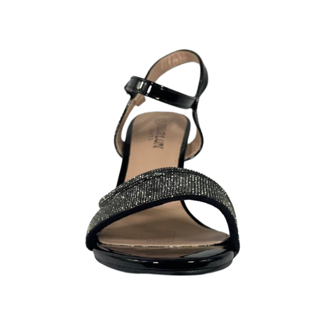 SANDALIAS DE FIESTA HUALUNAOTE NEGRO CASUAL MUJER T2210-3