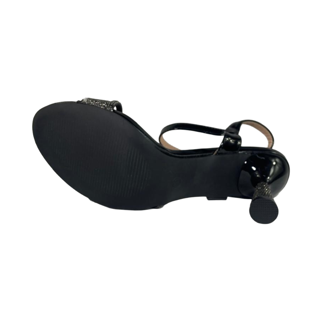 SANDALIAS DE FIESTA HUALUNAOTE NEGRO CASUAL MUJER T2210-4