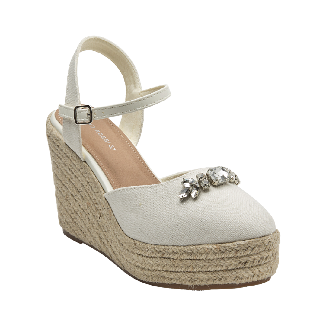SANDALIAS DE FIESTA  BRUNO ROSSI BLANCO MUJER  BRM0073-1