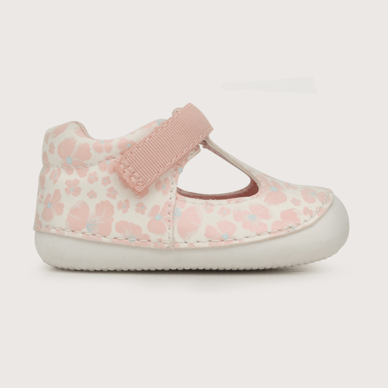 ZAPATOS OPALINE REINA VELCRO ROSADA BEBES (17 A 19) 220802-1