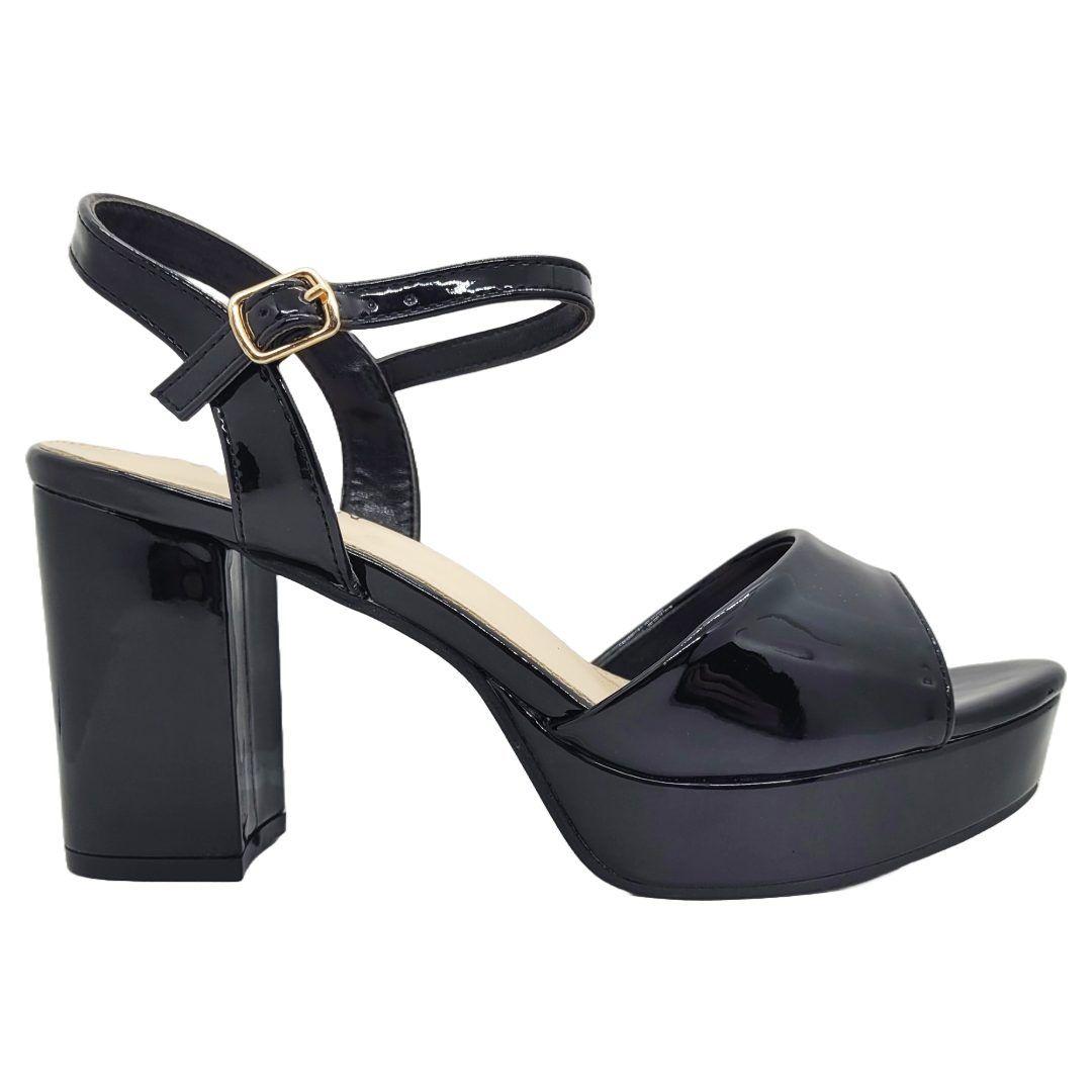 SANDALIA DE FIESTA HUALUNAOTE NEGRAS | T2118-0