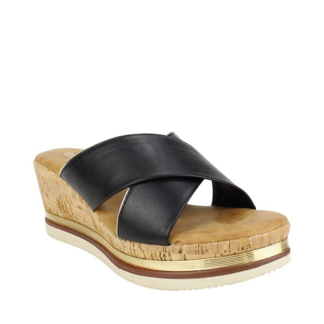 Sandalia New Walk De Mujer Black 825-306-90-0