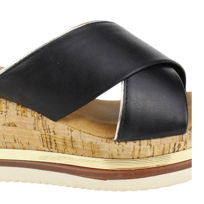 Sandalia New Walk De Mujer Black 825-306-90-1