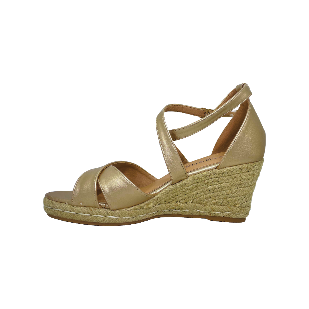 SANDALIA DE FIESTA BEGOÑA GOLD | XGW555S24-3