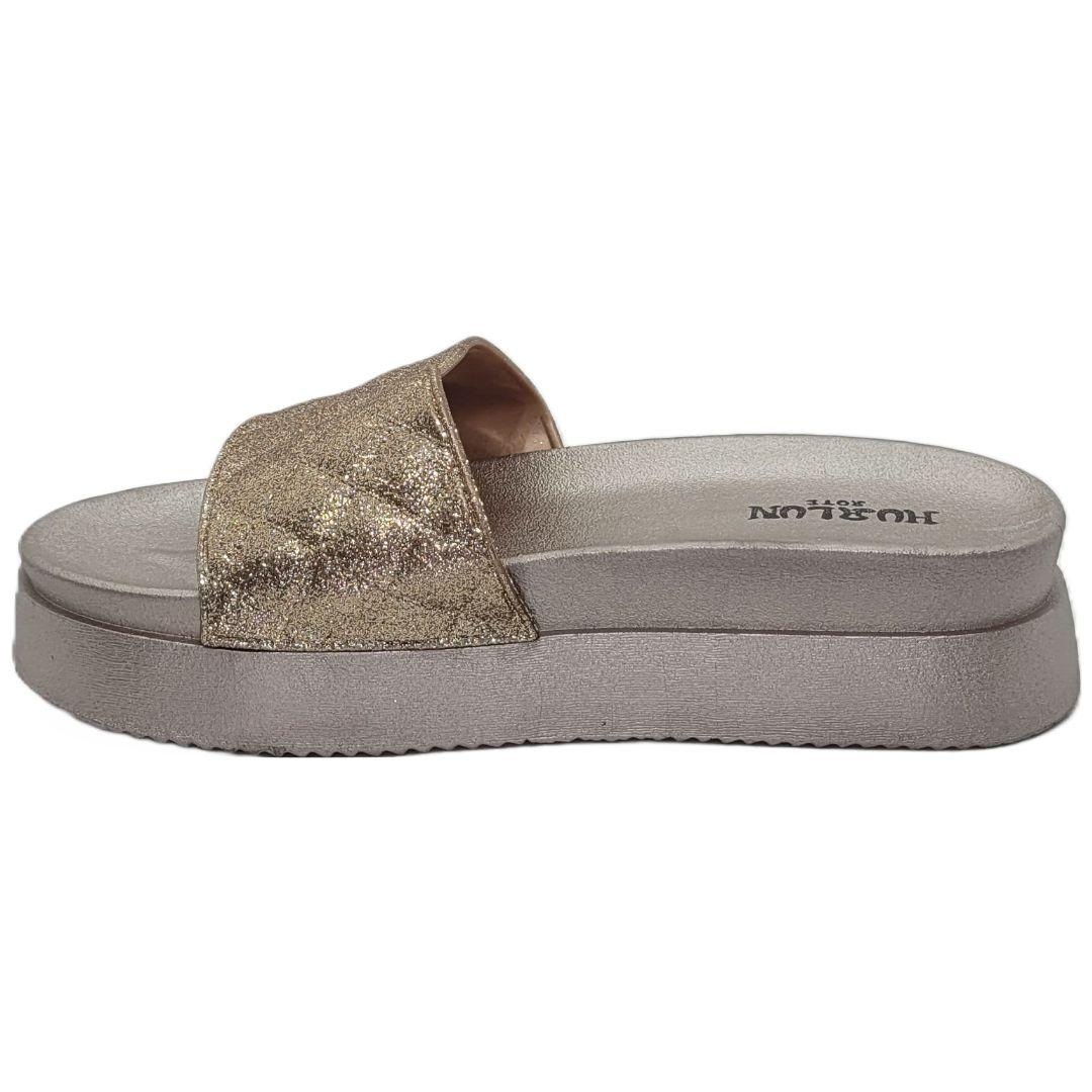 Sandalia Hualunaote Champagne HLZ-281-1